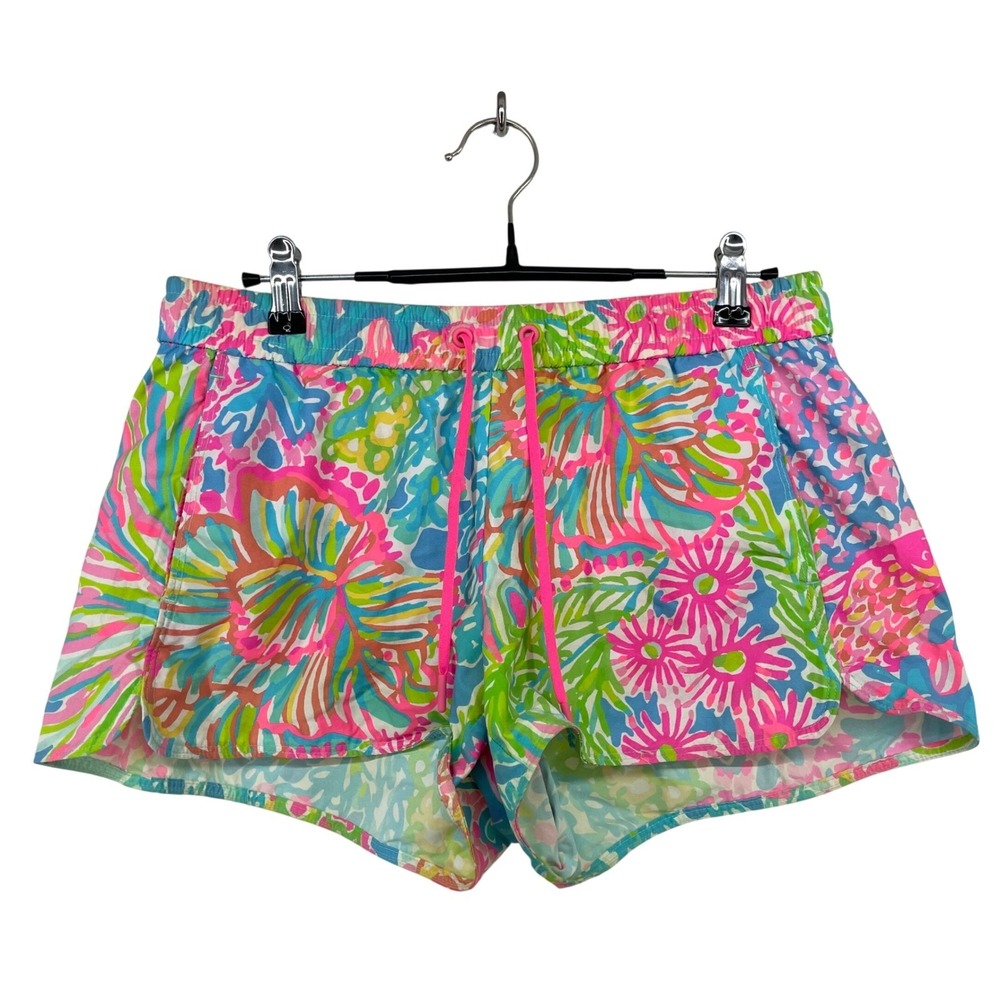 Lilly Pulitzer Size S Luxletic Run Around Short Multicolor Floral Athletic Women